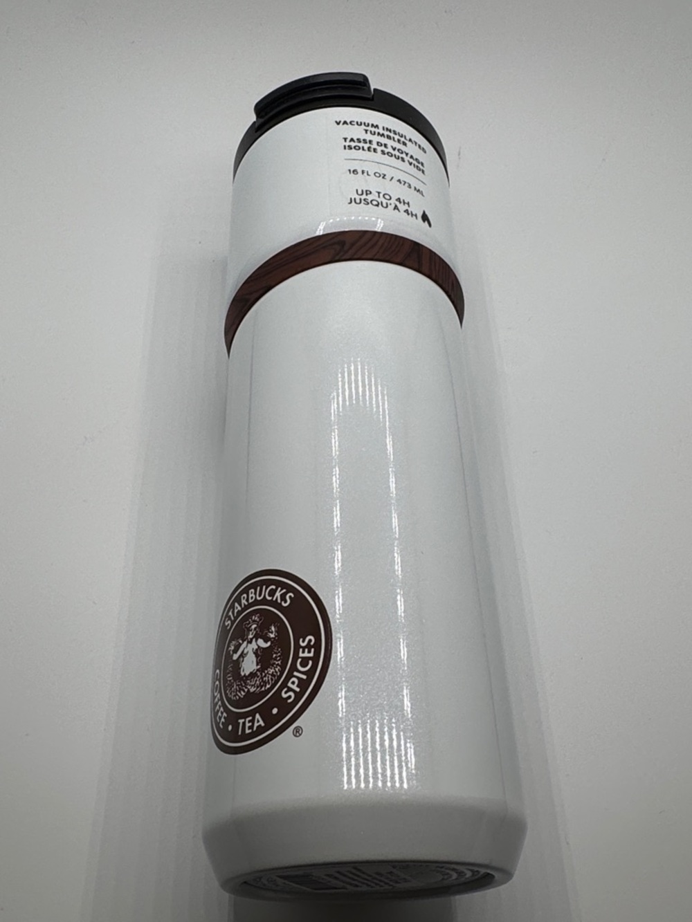 Starbucks 1912 Pike Place First Store Stainless Steel Travel Tumbler 16oz white